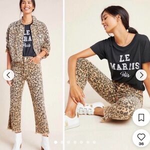 AMO Leopard Loverboy Jeans size 32